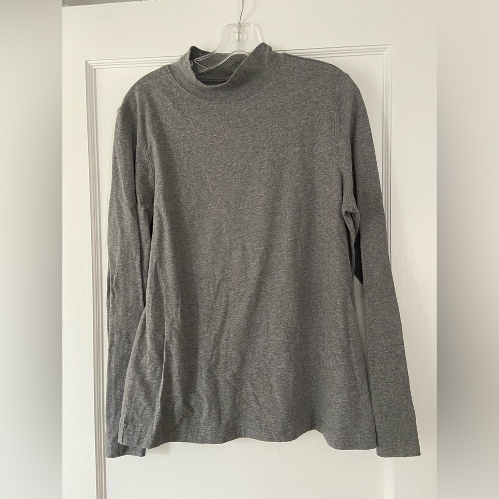 Gray Croft & Barrow mock turtleneck